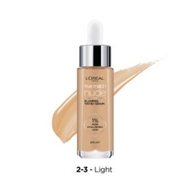 L'Oréal - True Match Nude Plumping Tinted Serum - Light 2-3