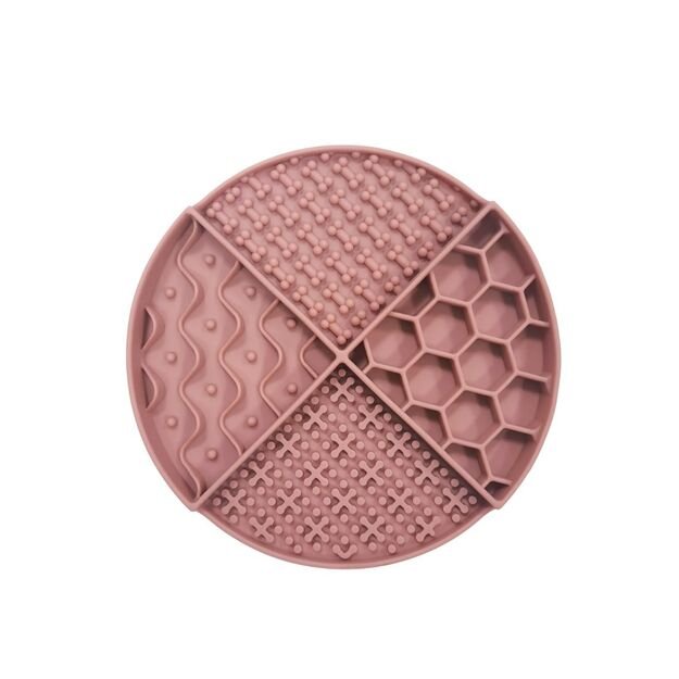 Nordic paws - Lickmat Round - Red - 21x21cm 1