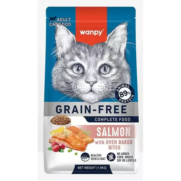 wanpy - Adult Cat Food with Salmon - 1.5kg