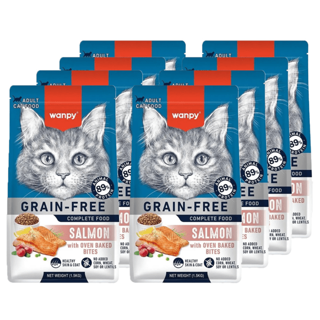 wanpy - Adult Cat Food with Salmon - 1.5kg 2