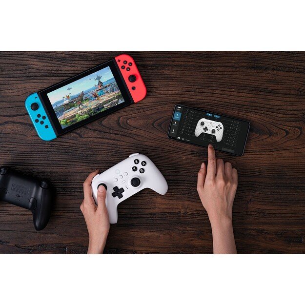 8BitDo Ultimate Controller with Charging Dock BT - White