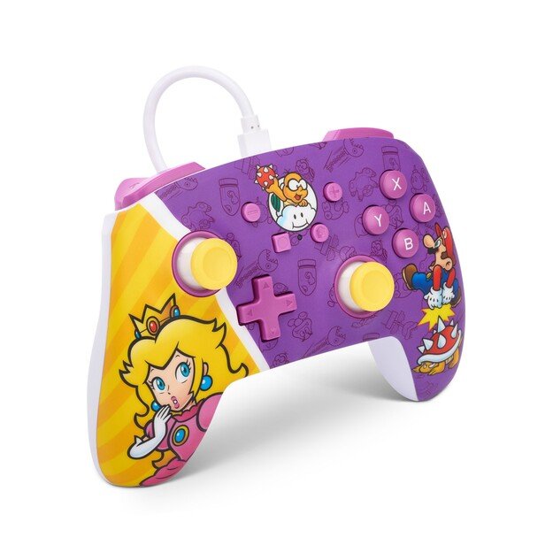 PowerA Enhanced Wired Controller - Nintendo Switch - Princess Peach Battle