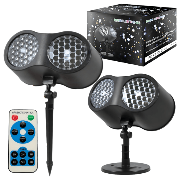 LED kalėdinis lazerinis projektorius namų šviesos reflektorius Snaigės