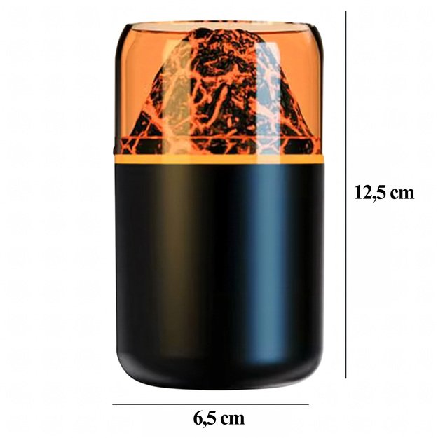 Nawilżacz Powietrza Dyfuzor Zapachowy Led Aromaterapia Efekt Ognia Wulkanu 2