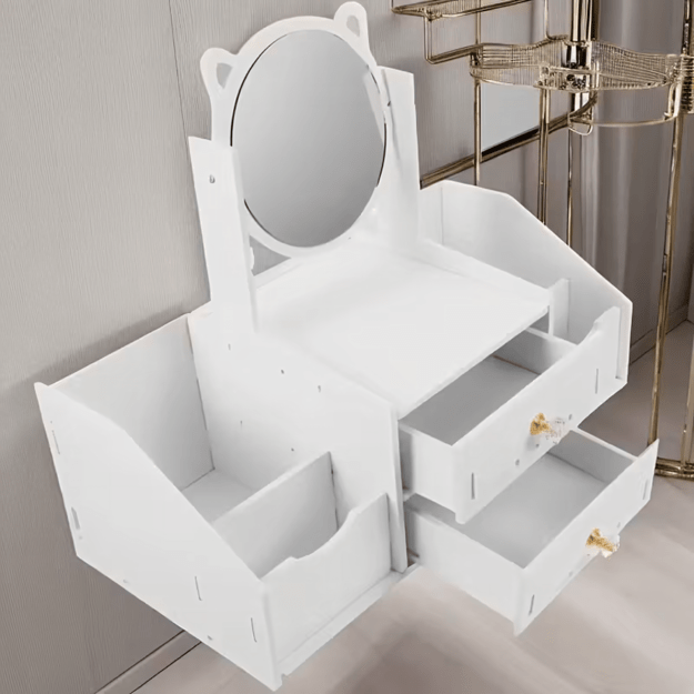 Ehtekarp Kosmeetikapeegel koos kosmeetikapeegliga Glamour organiseerija