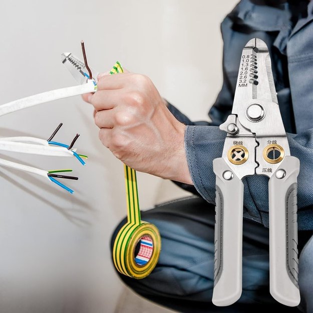 Isolatsiooni eemaldamise tangid kaabli isolatsiooni eemaldamiseks Juhtme krimpimine ja krimpimine W 0,8-3,2