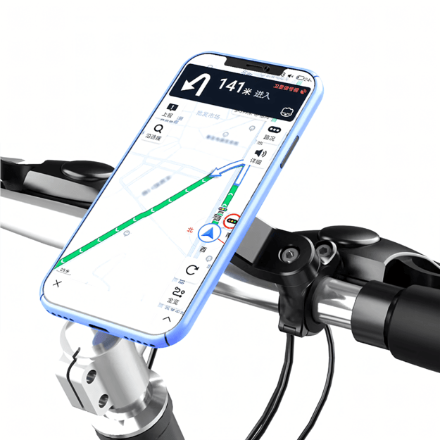 Uchwyt z Tłumikiem Drgań na Telefon Rower Motor do Hulajnogi Nawigacji Mtb