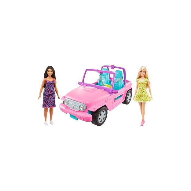 Barbie - Vehicle and 2 Dolls (GVK02)