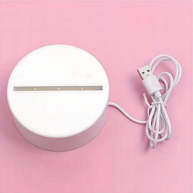 Mīlestības sirsniņu 3D ilūzijas naktslampiņa bērnu guļamistabas dāvanai USB