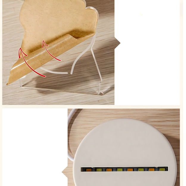 Mīlestības sirsniņu 3D ilūzijas naktslampiņa bērnu guļamistabas dāvanai USB