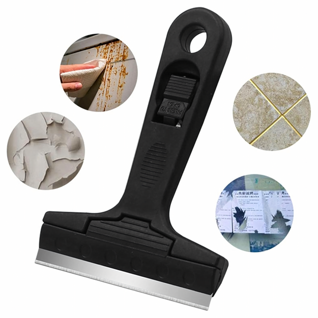 Universāls krāsas skrāpis logiem, stiklam, plīts virsmām