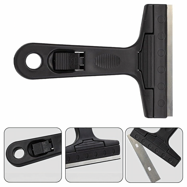 Universāls krāsas skrāpis logiem, stiklam, plīts virsmām