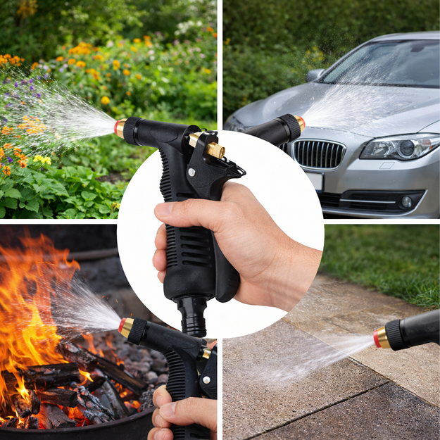 Regulējama dārza šļūtenes laistīšanas pistole