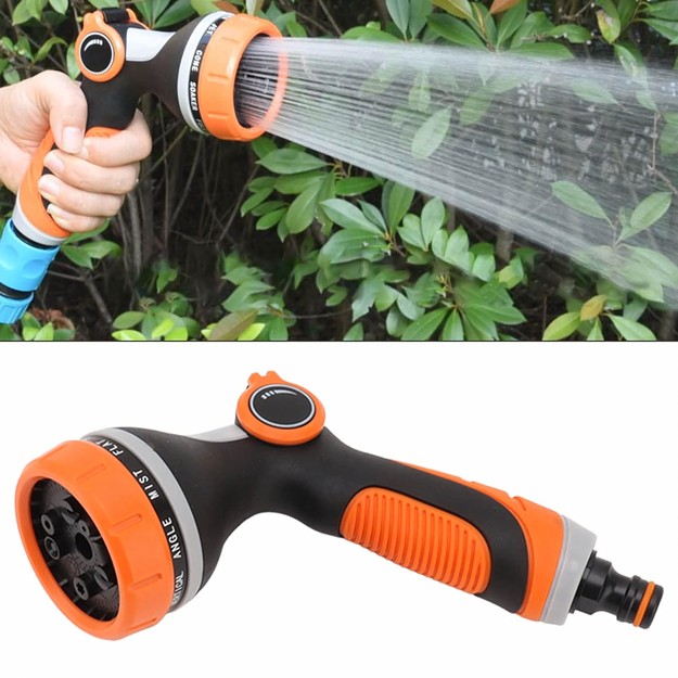 Regulējama smidzinātāja pistole dārza šļūtenes ūdens smidzinātājam