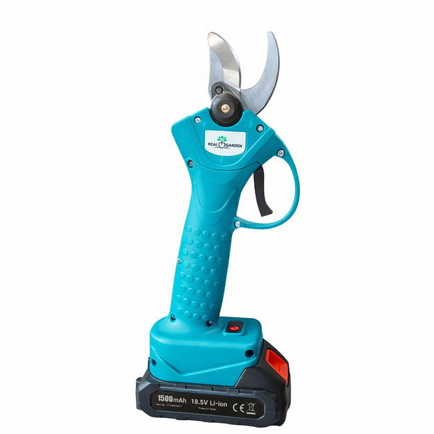 Akumulatora atzarošanas šķēres Elektriskās dārza zaru šķēres 2xakumulatoru komplekts