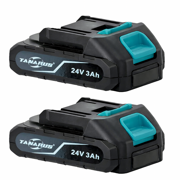 Akumuliatorinis gręžtuvas-suktuvas, dėklas, 2 x 3000 mAh baterijos, galingas