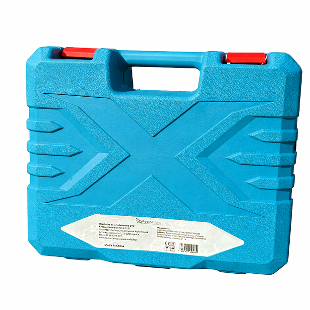 Akumuliatorinis gręžtuvas-suktuvas, dėklas, 2 x 3000 mAh baterijos, galingas