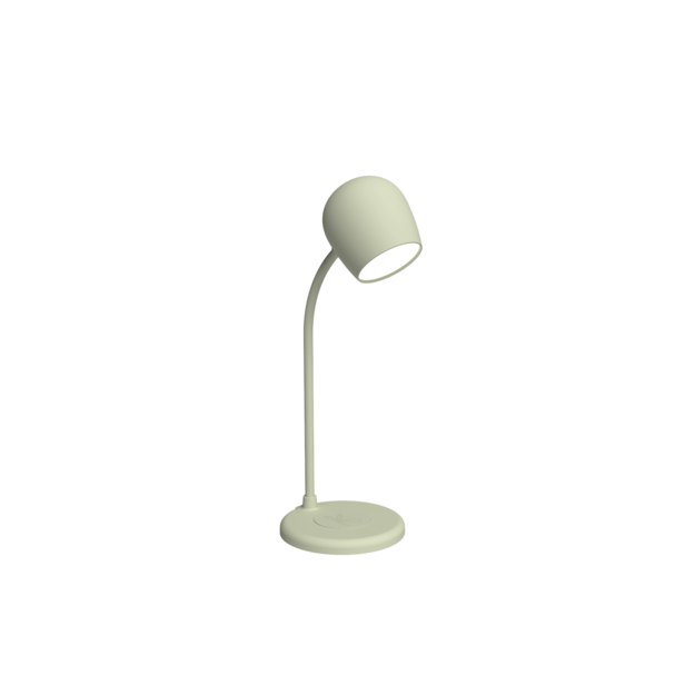 Kreafunk - Ellie - Lamp with wireless charger - Dusty Olive (KFEW08)