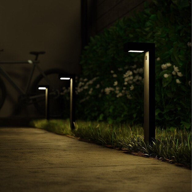 Hombli - Smart Outdoor Pathway Light, Black (3-pack) 3
