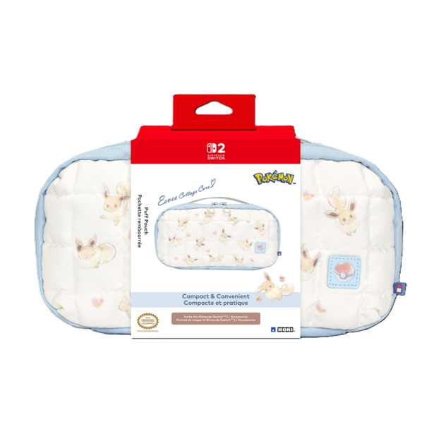 HORI - Puff Pouch for Switch 2 (Eevee Cottage Core) - Blue - Mid-size