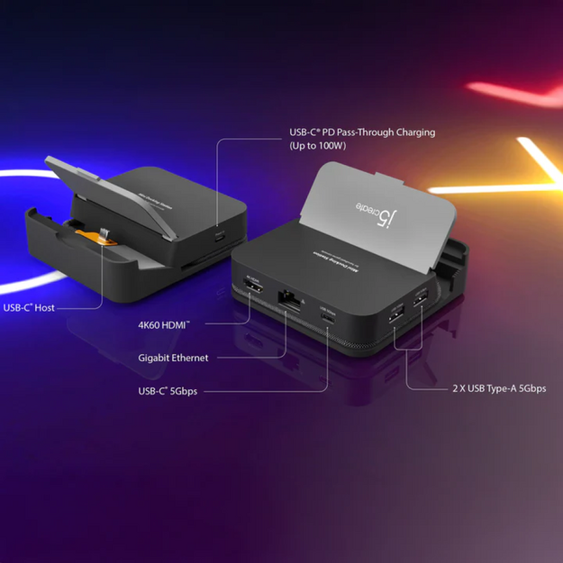J5create - Omni Side Dock For NSW2 And Steam Deck