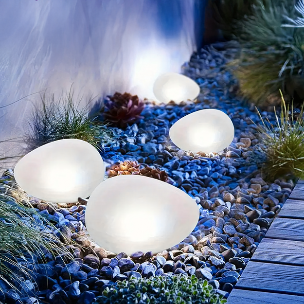 Saules LED akmens dārza lampa āra terasei 16 cm Eleganta