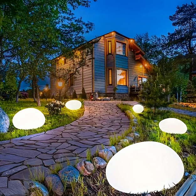 Saules LED akmens dārza lampa āra terasei 16 cm Eleganta
