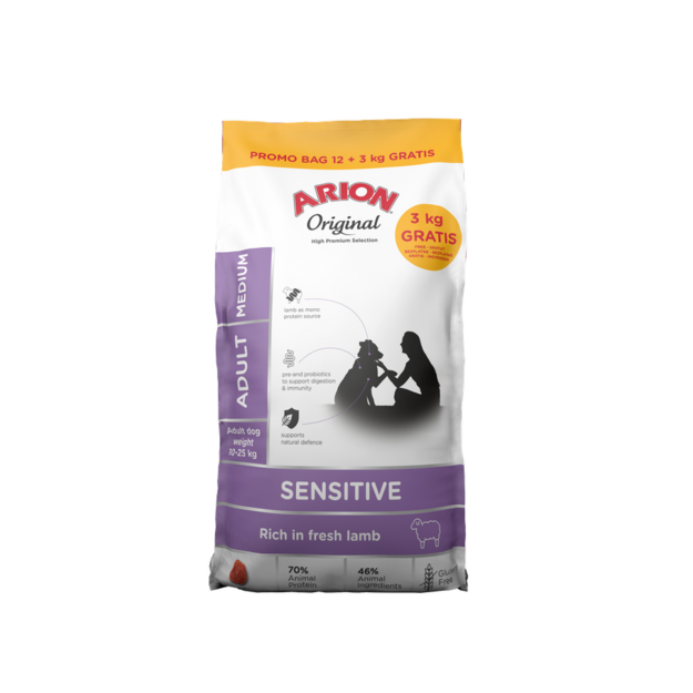 ARION - Dogfood - Original sensitive medium 15kg bag