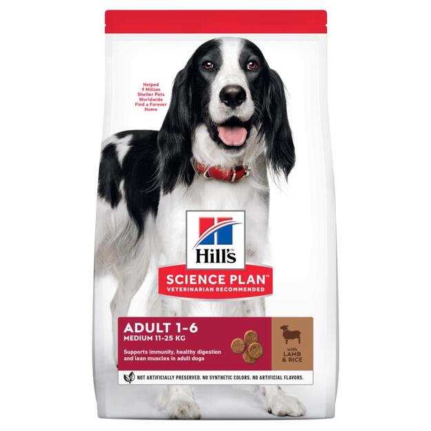 Hills - Dogfood SP Canine Adult Medium Lamb&Rice 12kg (H604277)