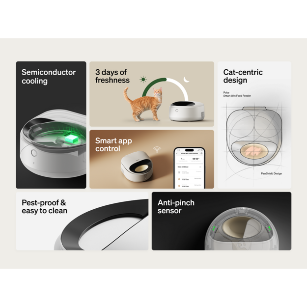 Petlibro - POLAR Wet Food Feeder - White