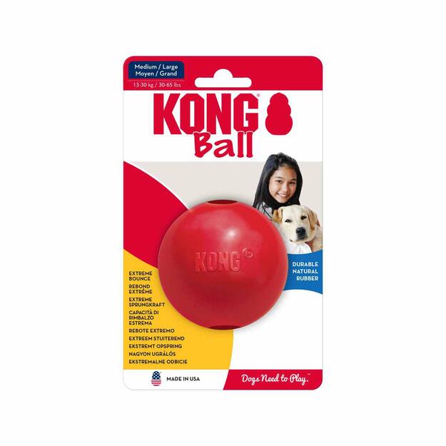 KONG - Ball w/Hole - M/L - 7.5cm