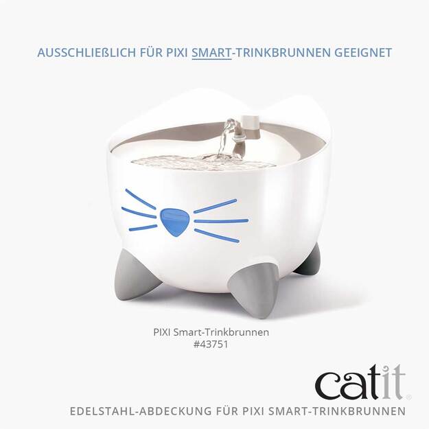 Catit - Pixi Smart Fountain Replacement Top - Stainless Steel