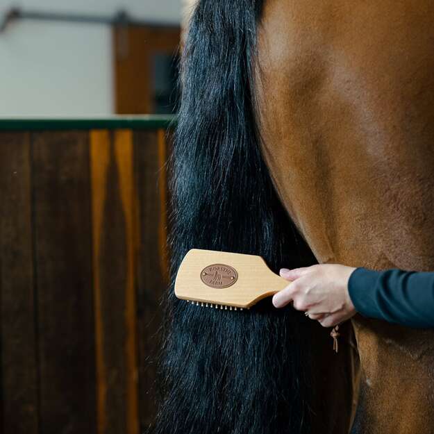 BORSTIQ - Mane/Tail Brush - wooden - square