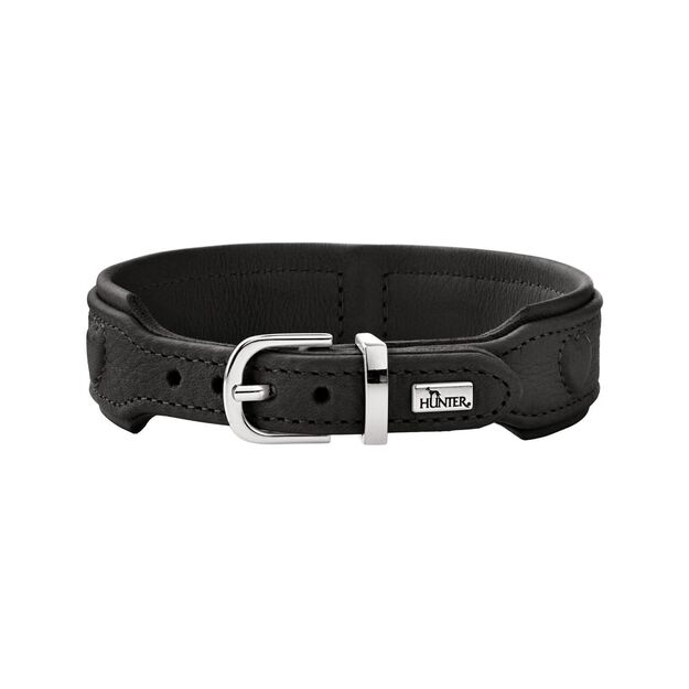 Hunter - Dog collar leather  Soho X Love - 32/XS - Black