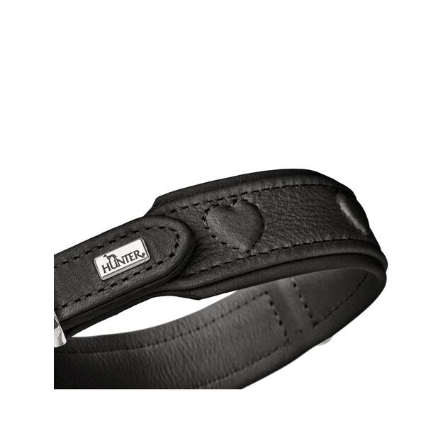 Hunter - Dog collar leather  Soho X Love - 32/XS - Black
