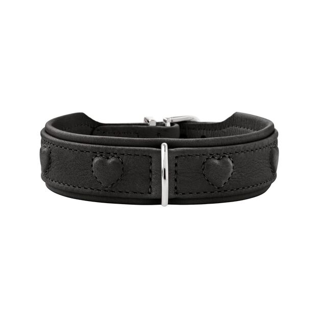 Hunter - Dog collar leather  Soho X Love - 32/XS - Black