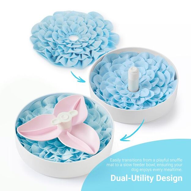SPIN - Blossom Snuffle Mat - Baby Blue - Duo Pack
