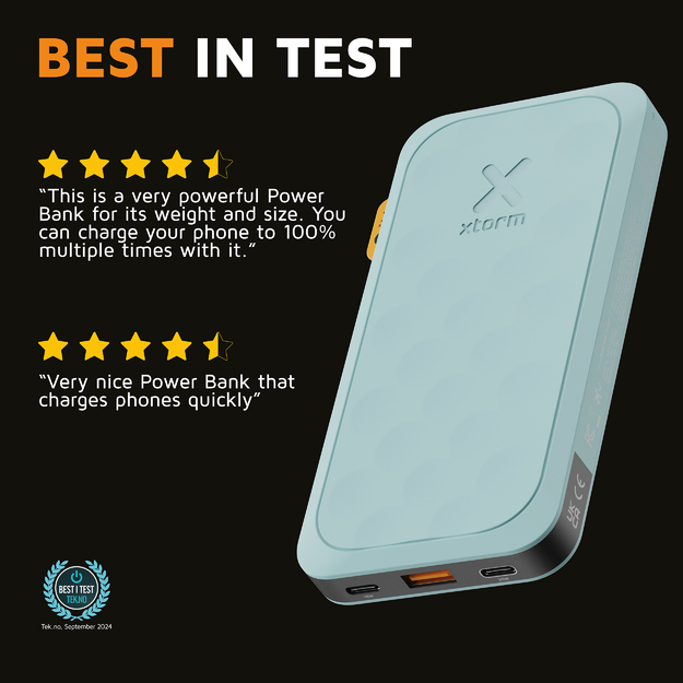 Xtorm - 20W Fuel Series Powerbank 10.000mAh - Teal Blue