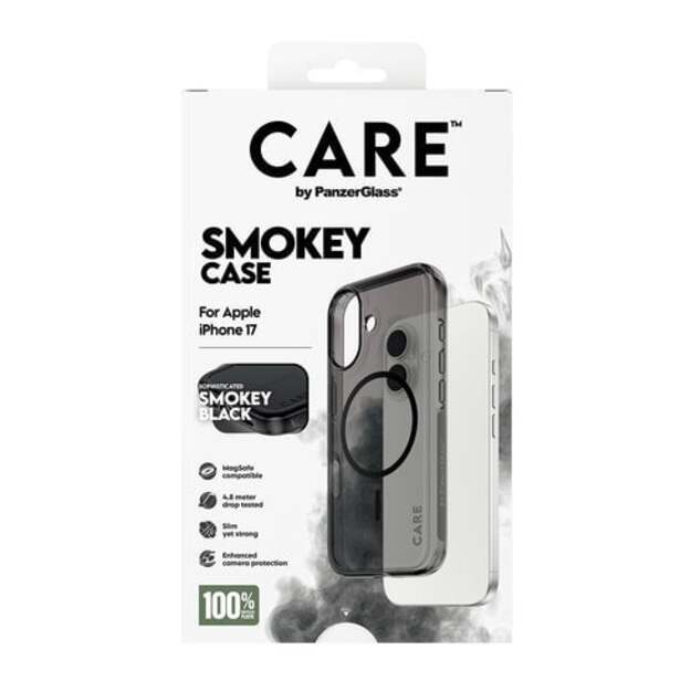 PanzerGlass - CARE Flagship Case Urban Explorer Smokey w. Black MagSafe - iPhone 17