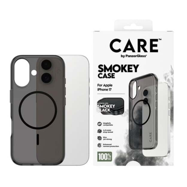 PanzerGlass - CARE Flagship Case Urban Explorer Smokey w. Black MagSafe - iPhone 17