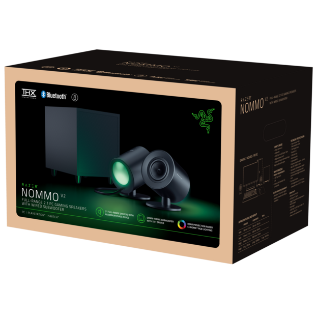 Razer - NOMMO V2 - Gaming Speakers with Subwoofer