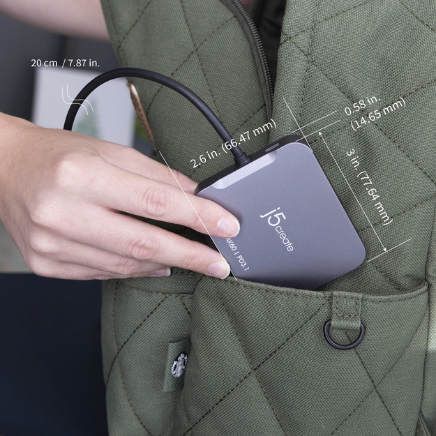 J5create - 4K60 Elite USB-C Travel Adapter