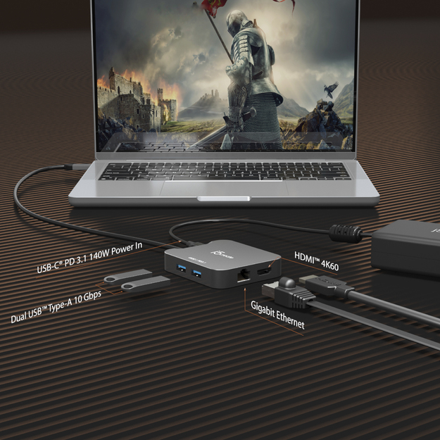 J5create - 4K60 Elite USB-C Travel Adapter