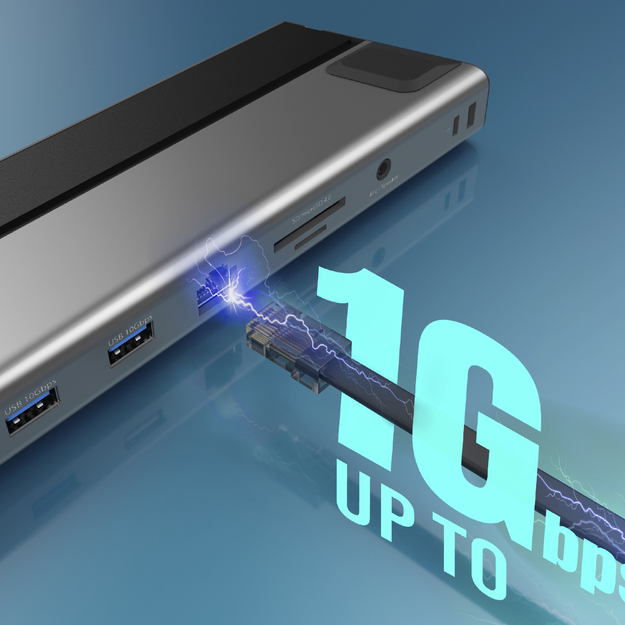 J5create - USB4 Triple 4K Display Docking Station