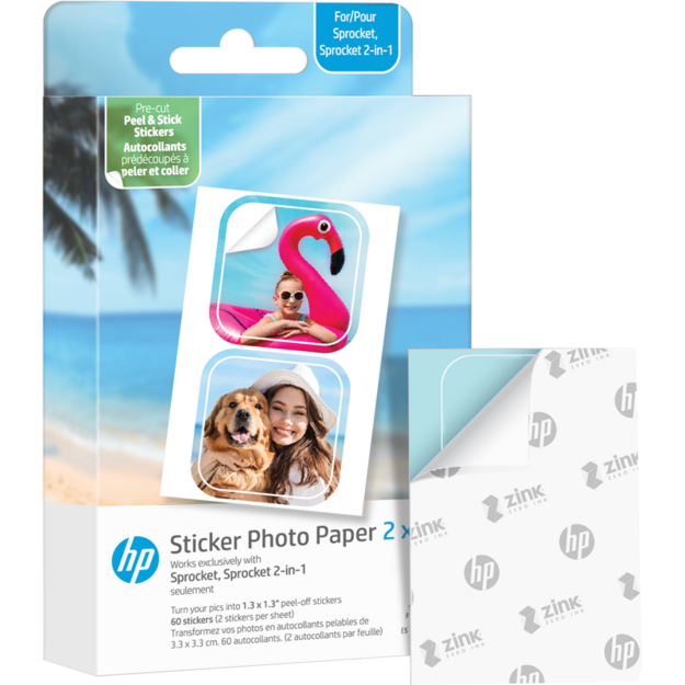 HP - Zink Paper Sprocket Luna 30-pack 2x3