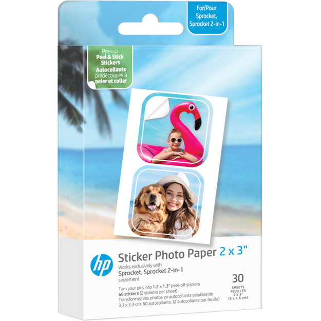 HP - Zink Paper Sprocket Luna 30-pack 2x3