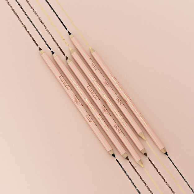 Bellamianta - Deuxline 2 in 1 Eyeliner Pencil - Cream and Brown - 1.6g