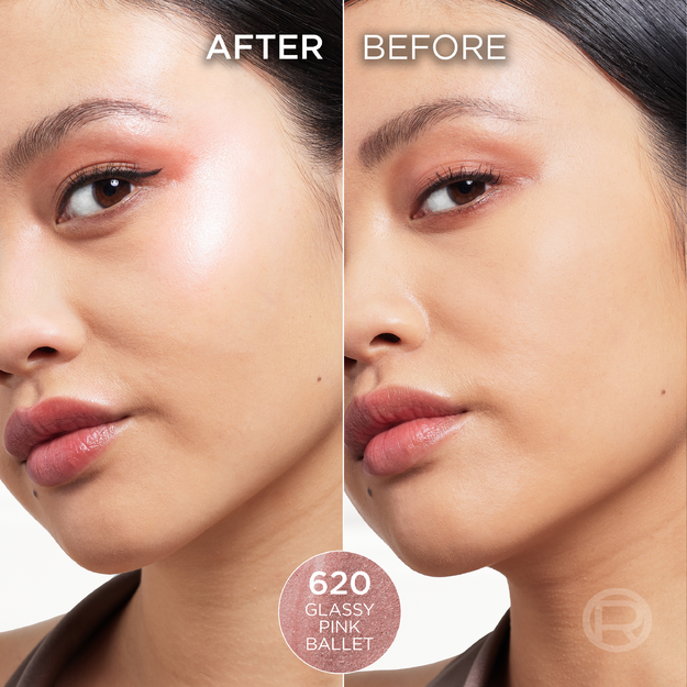 L'Oréal - Lumi Le Glass Highlighter Stick 620 Glassy Pink Ballet - Pink - 5 g