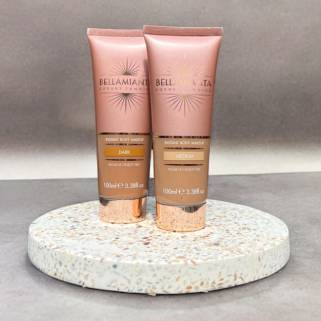 Bellamianta - Instant Body Make Up - Dark - 100 ml