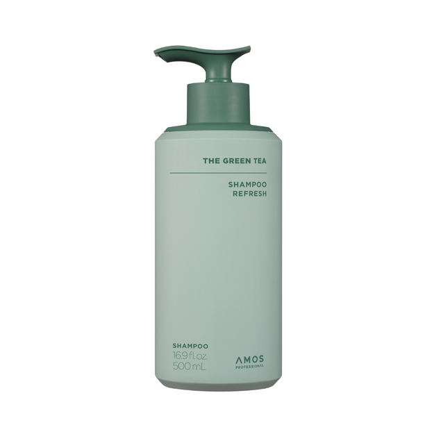 Amos Professional - The Green Tea Shampoo Refresh - Green - 500 ml
